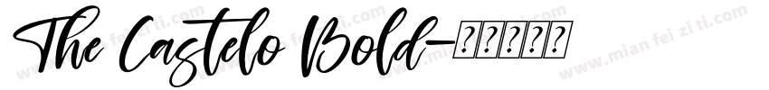 The Castelo Bold字体转换